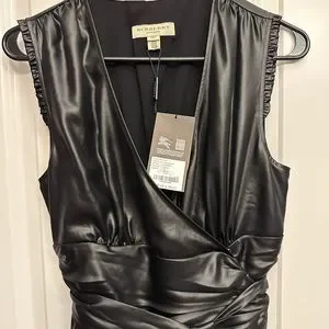Burberry Dresses | Burberry Leather Like Dress. | Color: Black | Size: 8 | Pm-84694740's Closet Burberry Dresses | Burberry Leather Like Dress. | Color: Black | Size: 8 | Pm-84694740's Closet